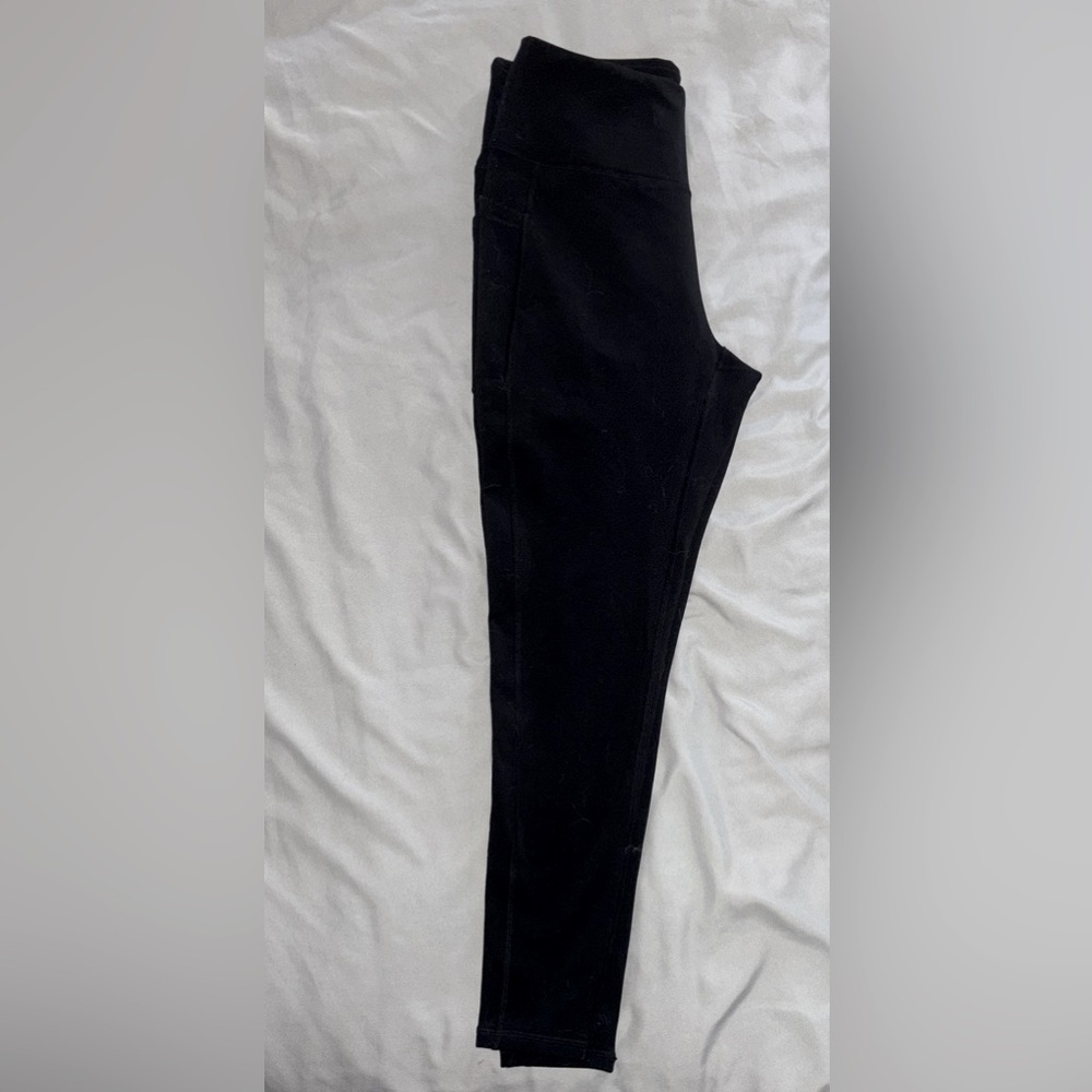 Large Fleece Lined Adjustable Leggings. Size:L